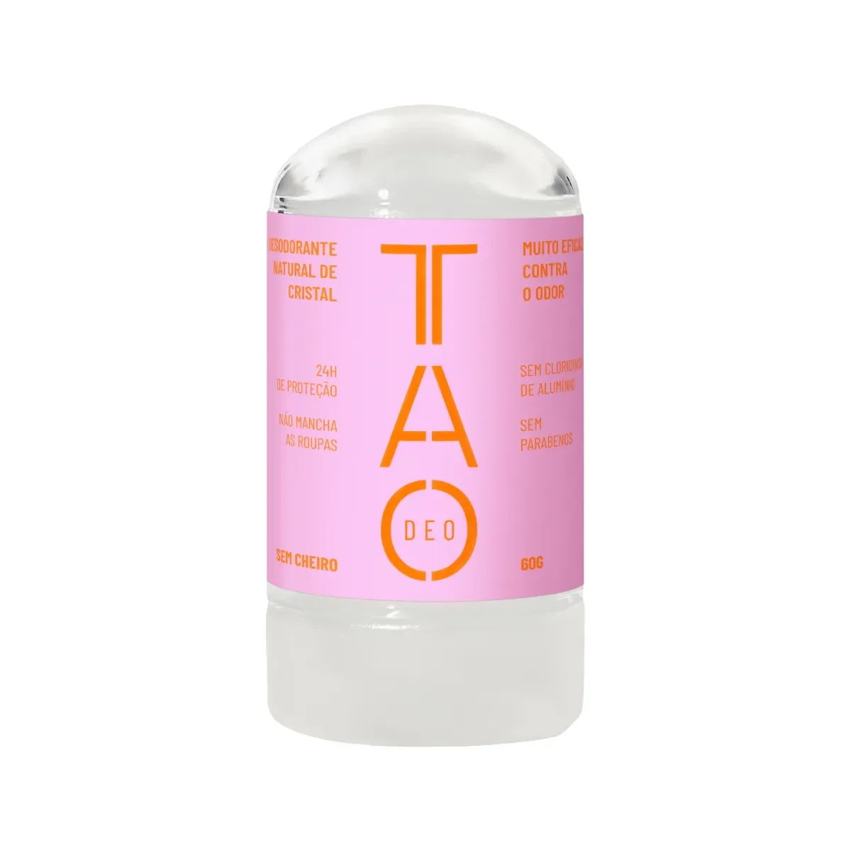 Desodorante Natural TAO Deo Stick Cristal Sem Perfume Rosa 60g - imagem 1