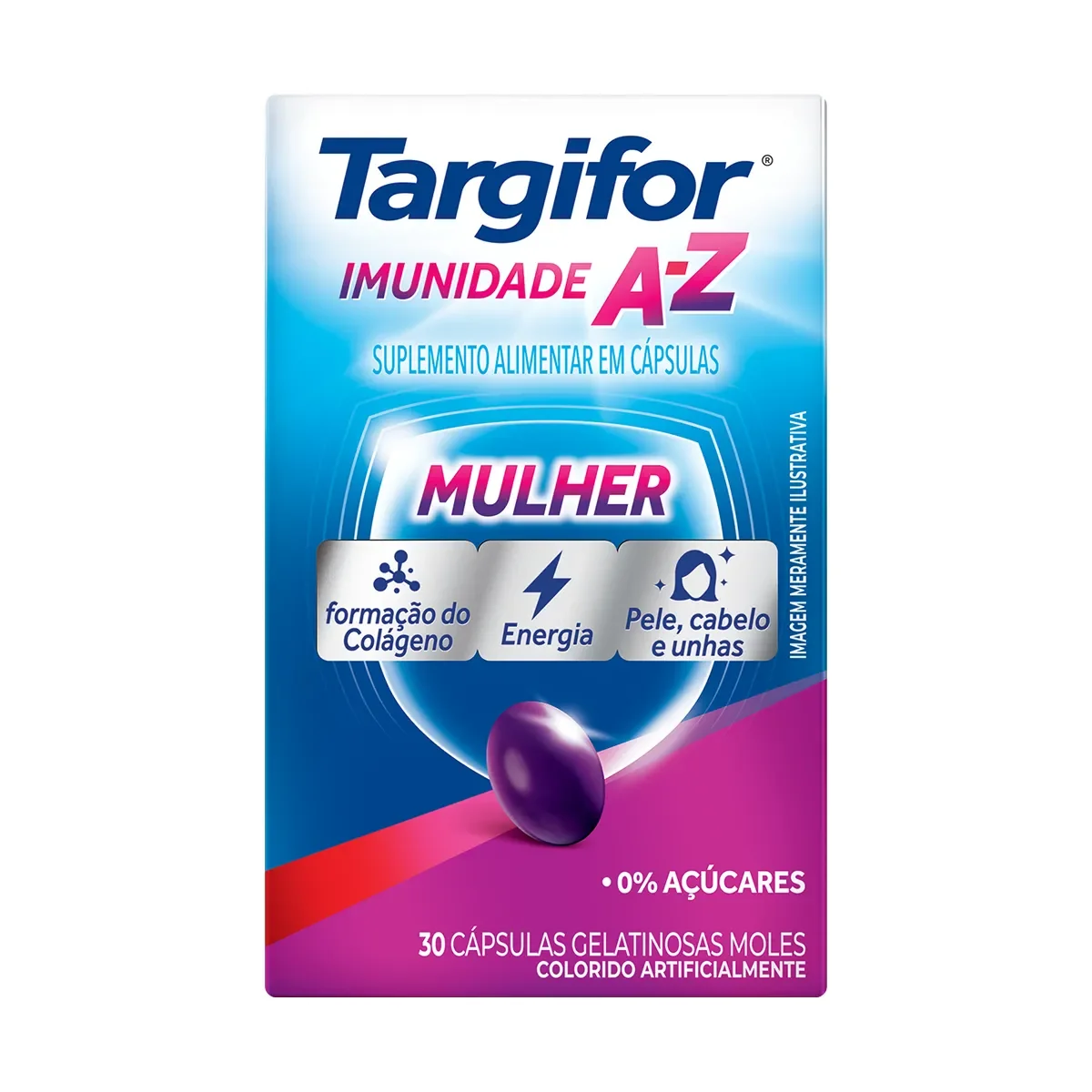 Polivitamínico Targifor Mulher Imunidade A-Z 30 Cápsulas - imagem 1