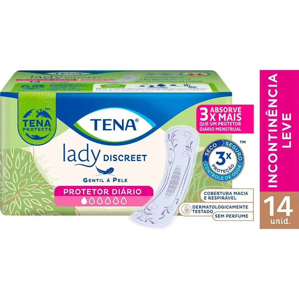Protetor Diário Tena Lady Discreet Liner 14 unidades - imagem 1