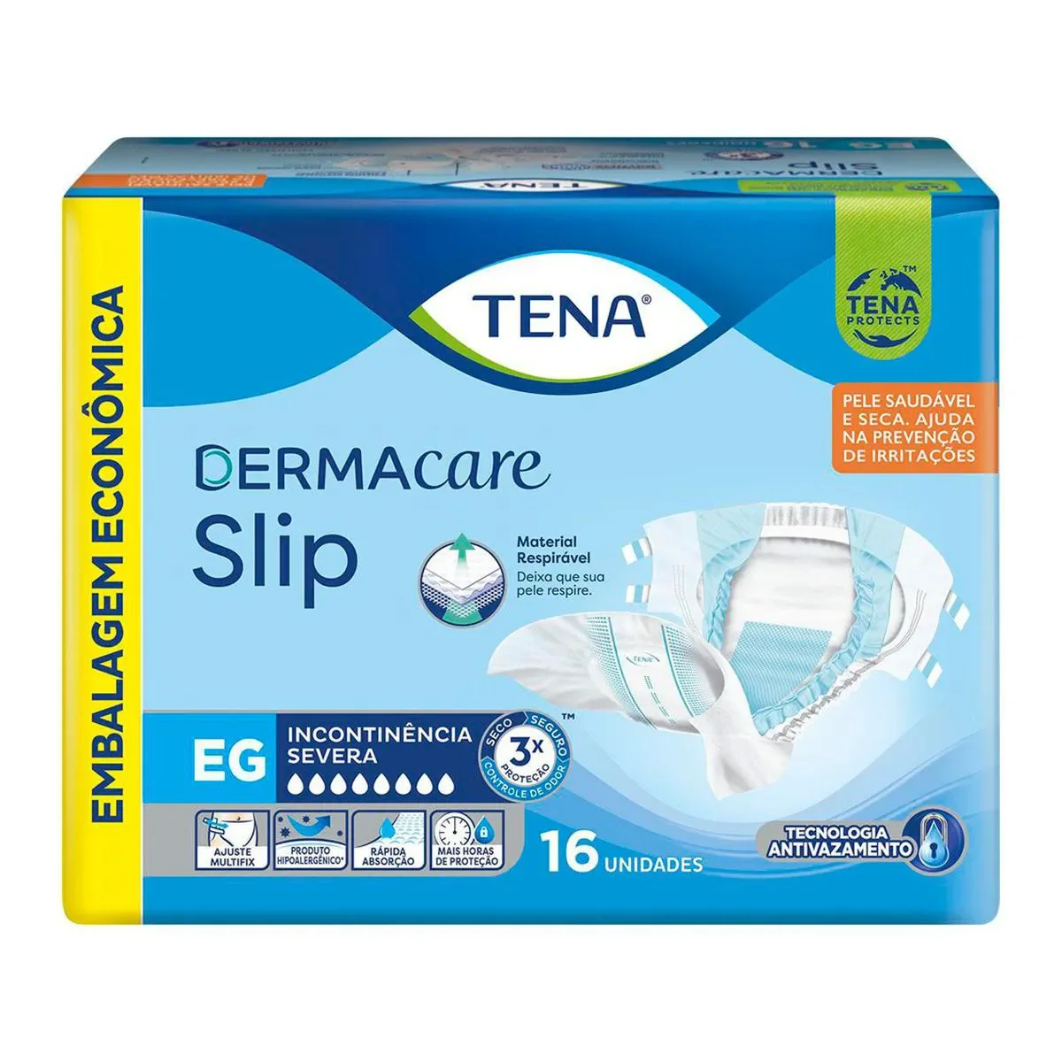 Fralda Geriátrica Tena Dermacare Slip EG 16 unidades - imagem 1