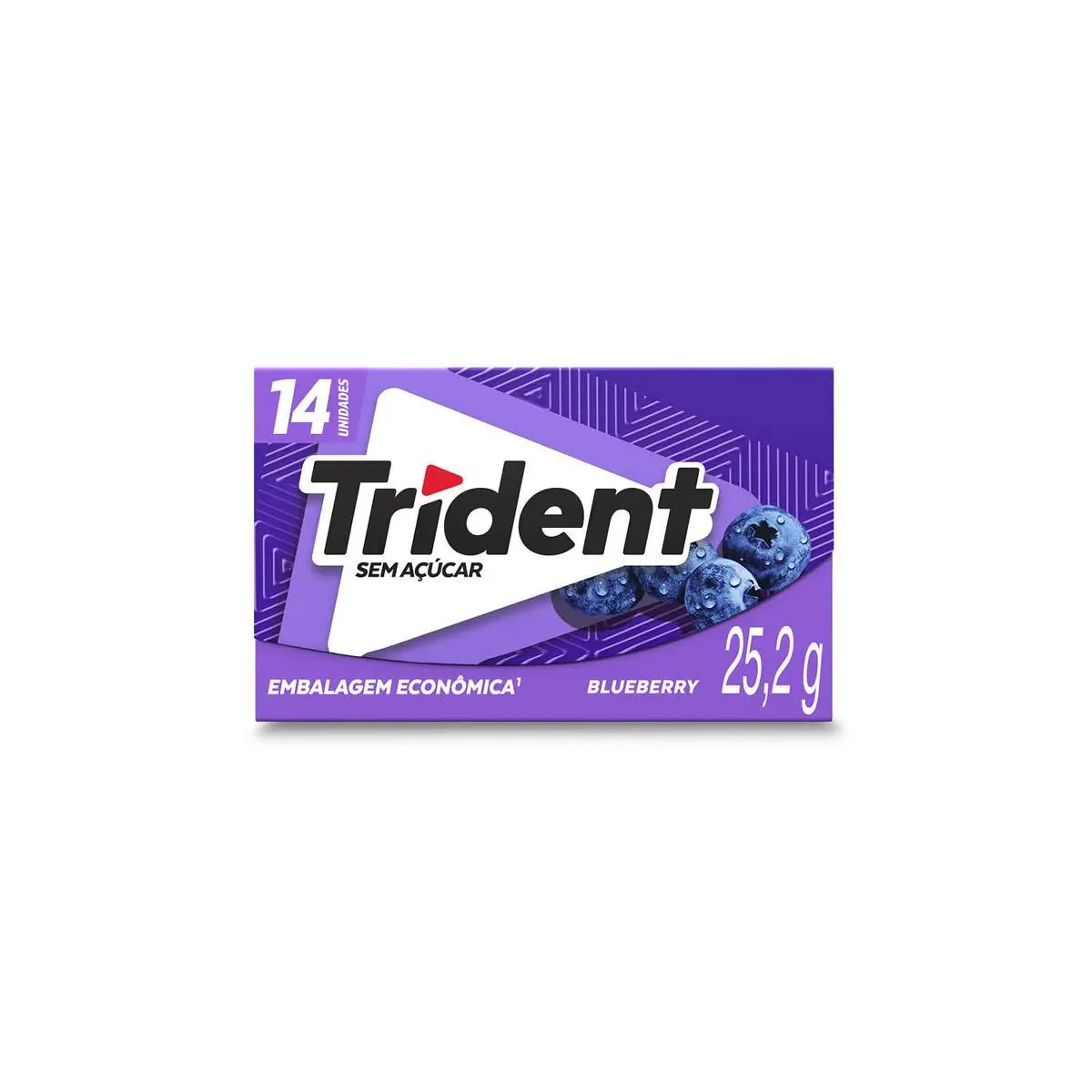 Goma de Mascar Trident Blueberry Sem Açúcar 25,2g - imagem 1