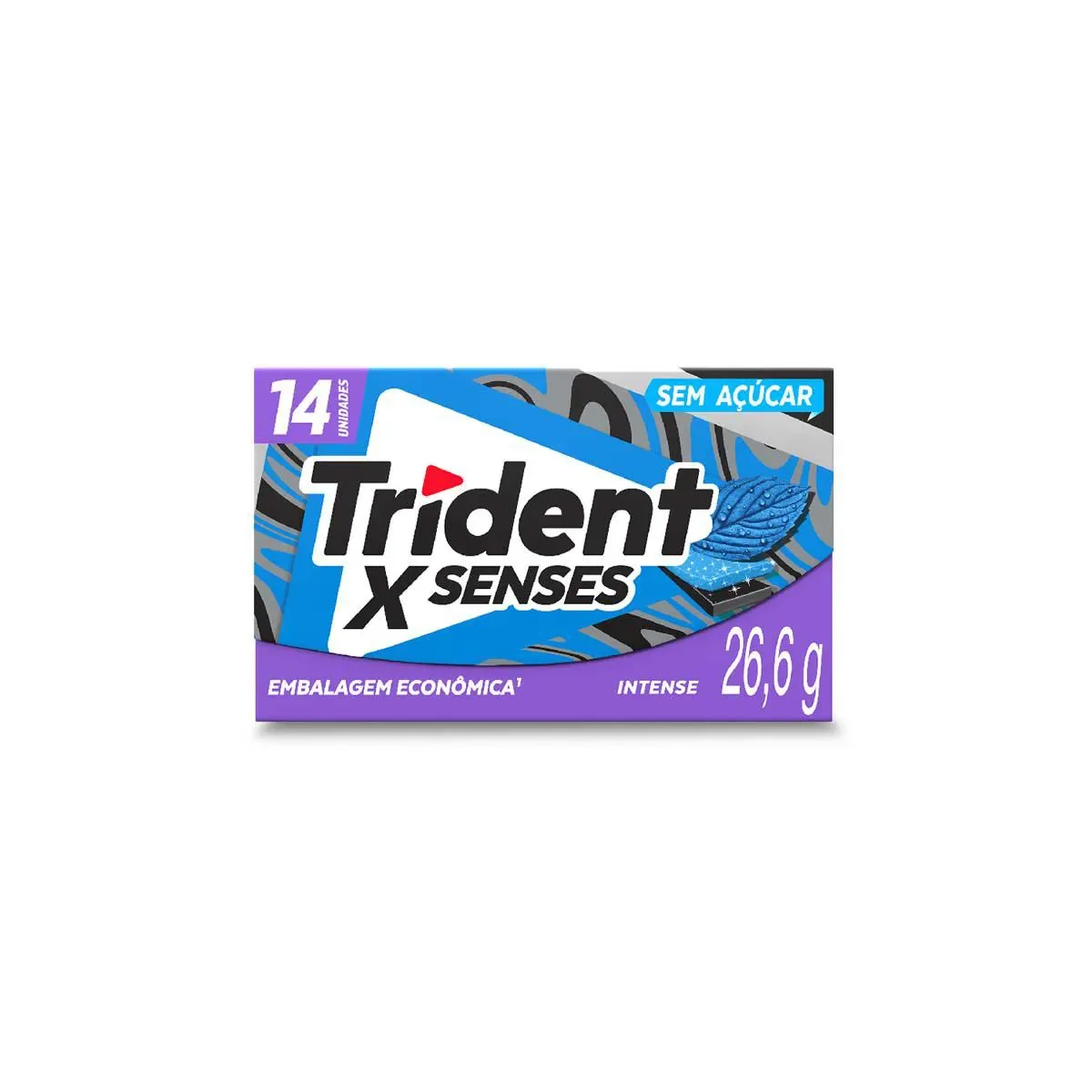 Goma de Mascar Trident Fresh Intense Sem Açúcar 26,6g - imagem 1