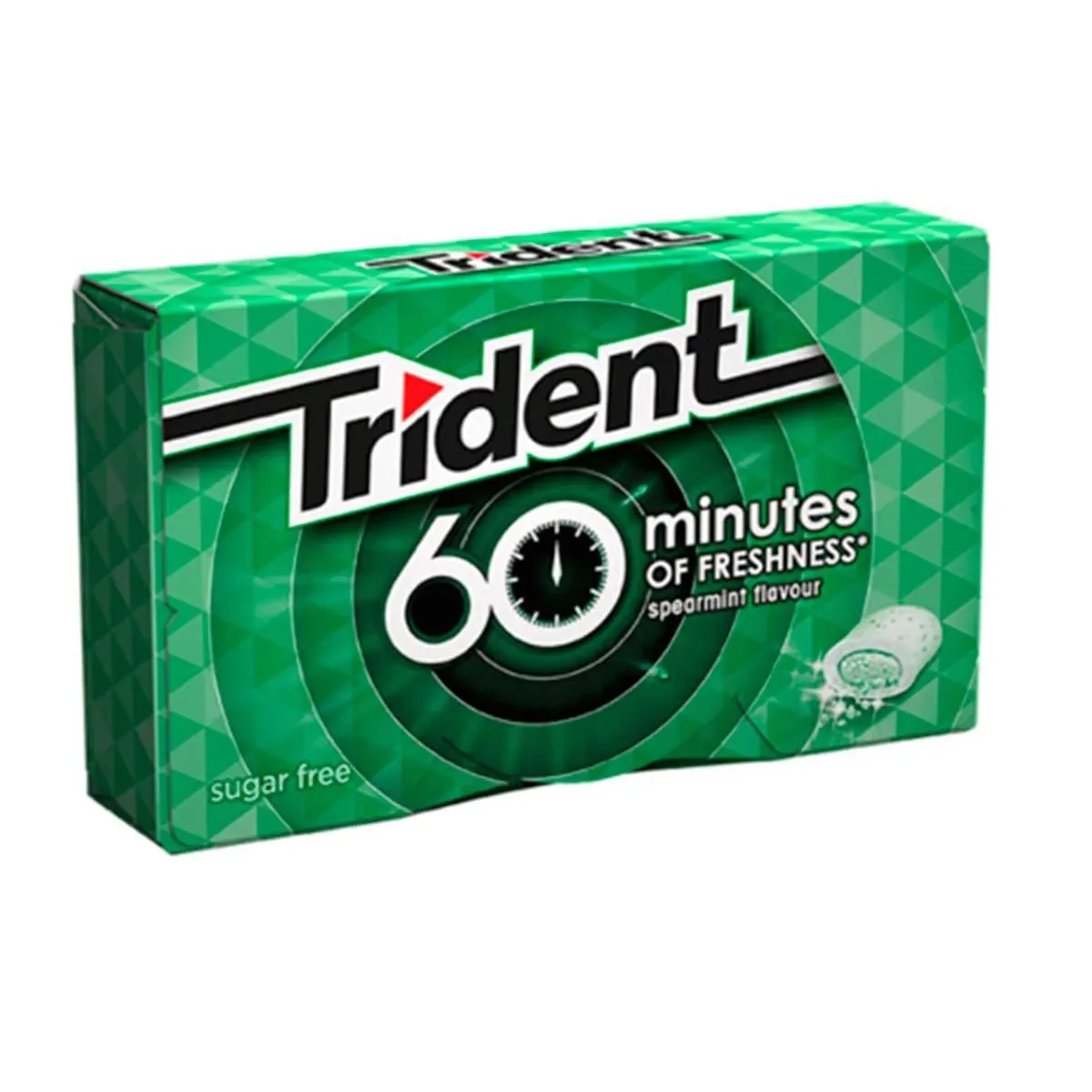 Goma de Mascar Trident 60 Minutos Hortelã Sem Açúcar 22g - imagem 1
