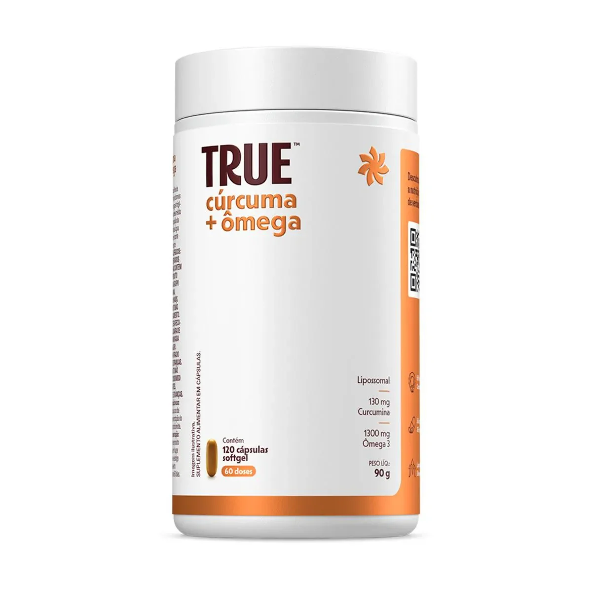Cúrcuma + Ômega True Source True Cúrcuma 120 cápsulas - imagem 1