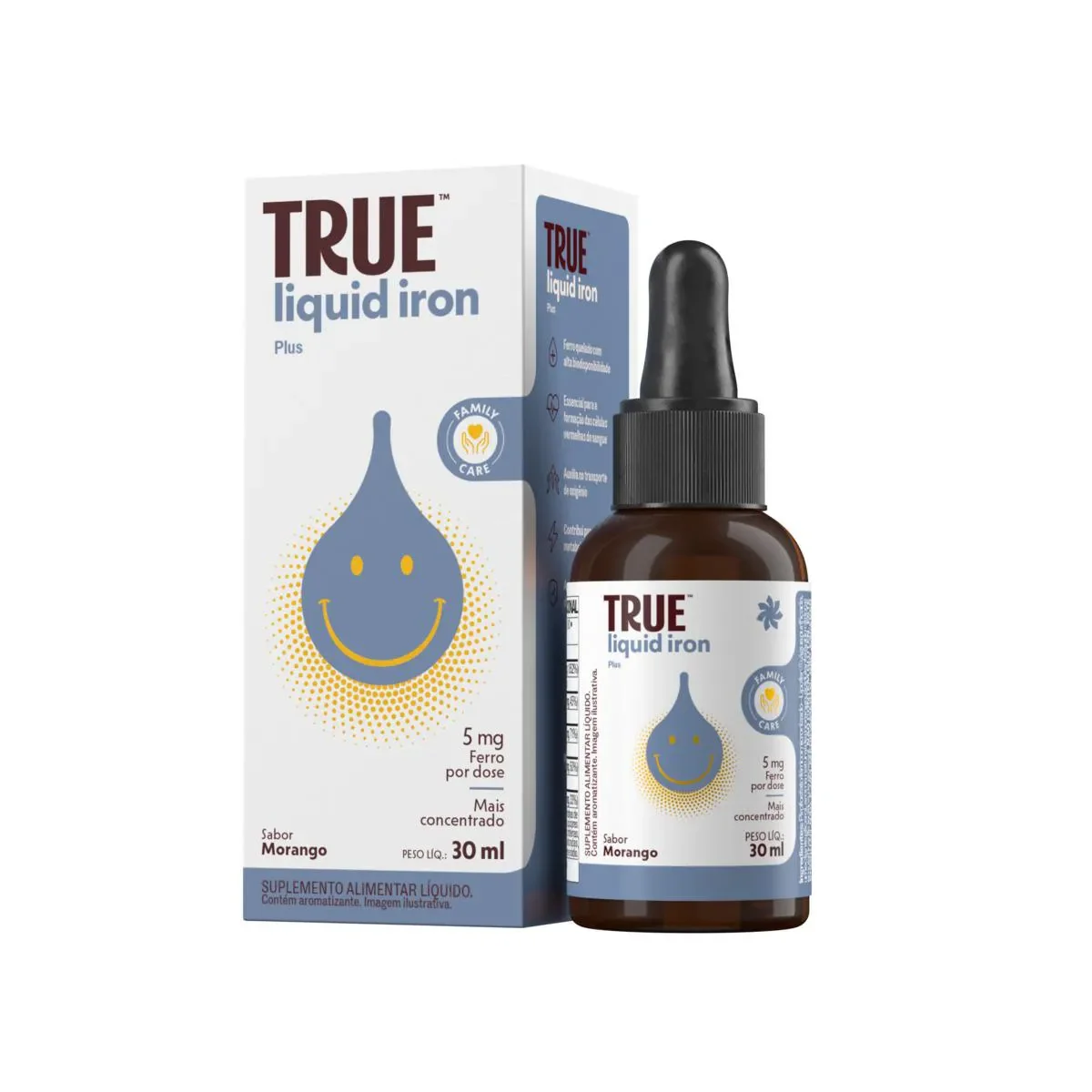 Suplemento Vitamínico True Liquid Iron Plus 30ml - imagem 1