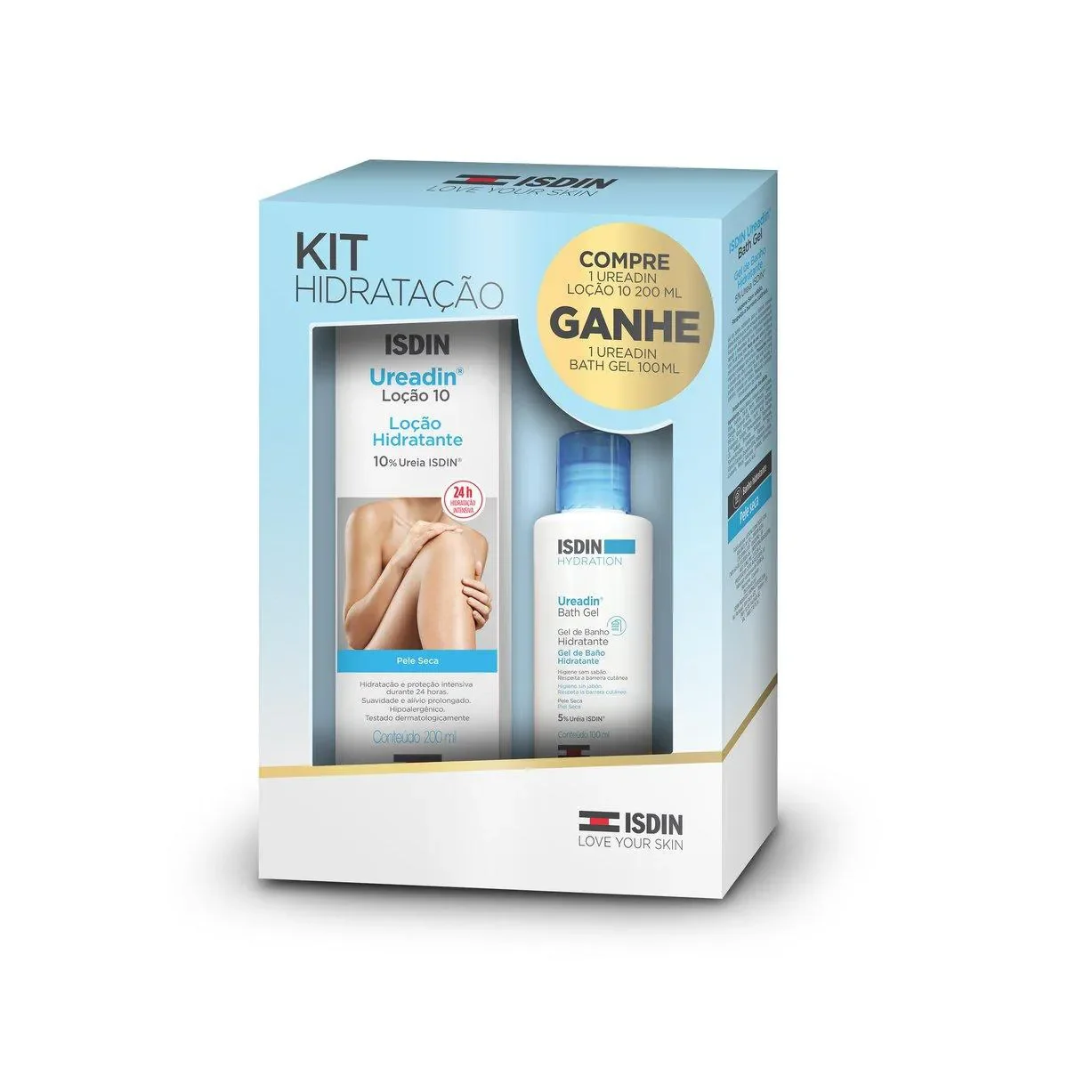 Kit Ureadin Hidratação: Loção Corporal 200ml + Gel de Banho Isdin 100ml - imagem 1