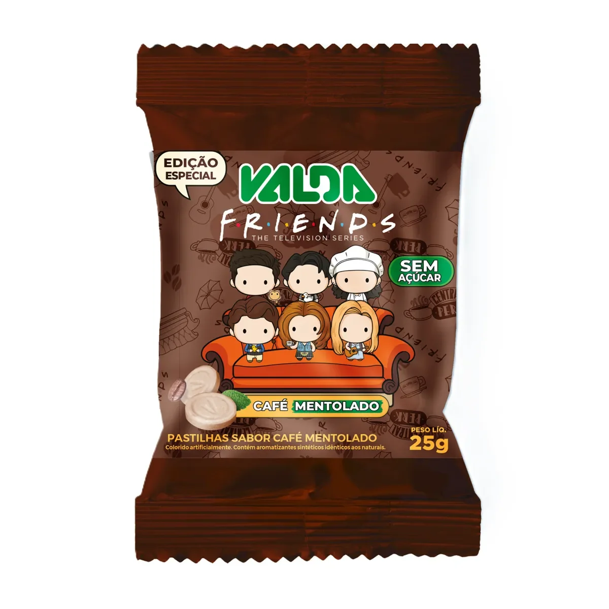 Pastilhas Valda Friends Sem Açúcar 25g - imagem 1