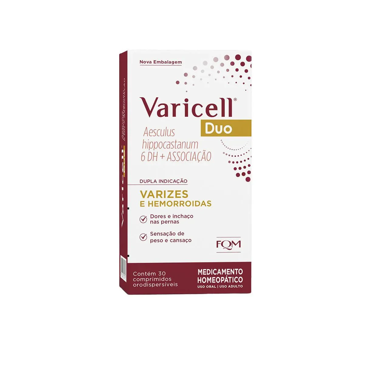 Varicell Duo Aesculus Hippocastanum 6 DH + Associação 30 comprimidos - imagem 1