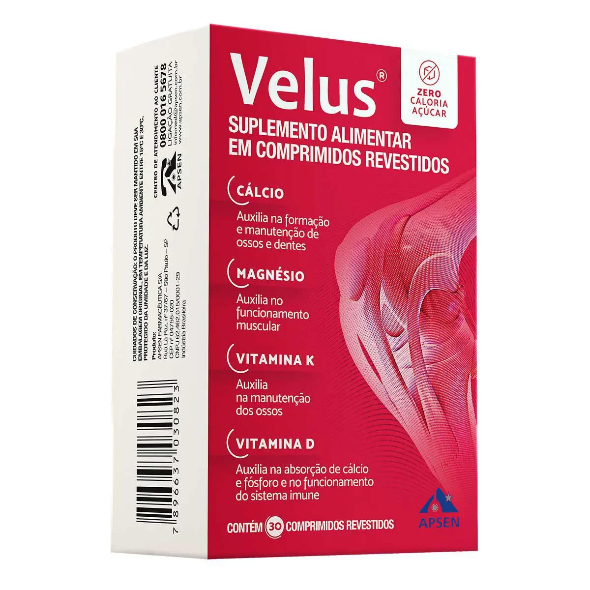Magnésio Velus 30 comprimidos - imagem 1
