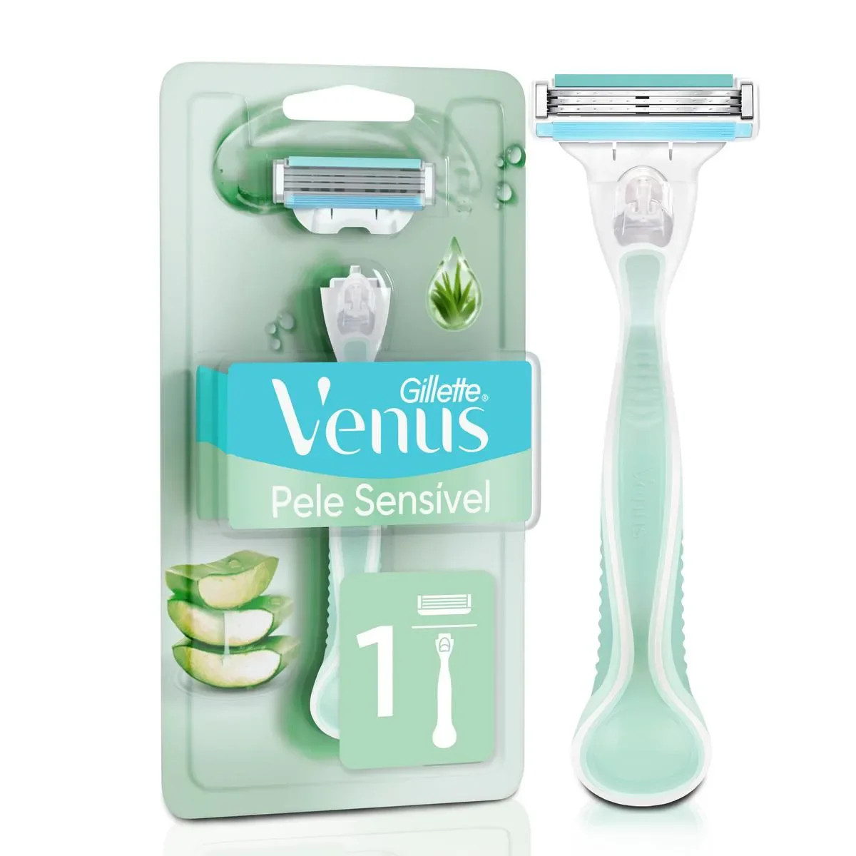Aparelho de Depilar Gillette Venus Pele Sensível 1 Unidade - imagem 1