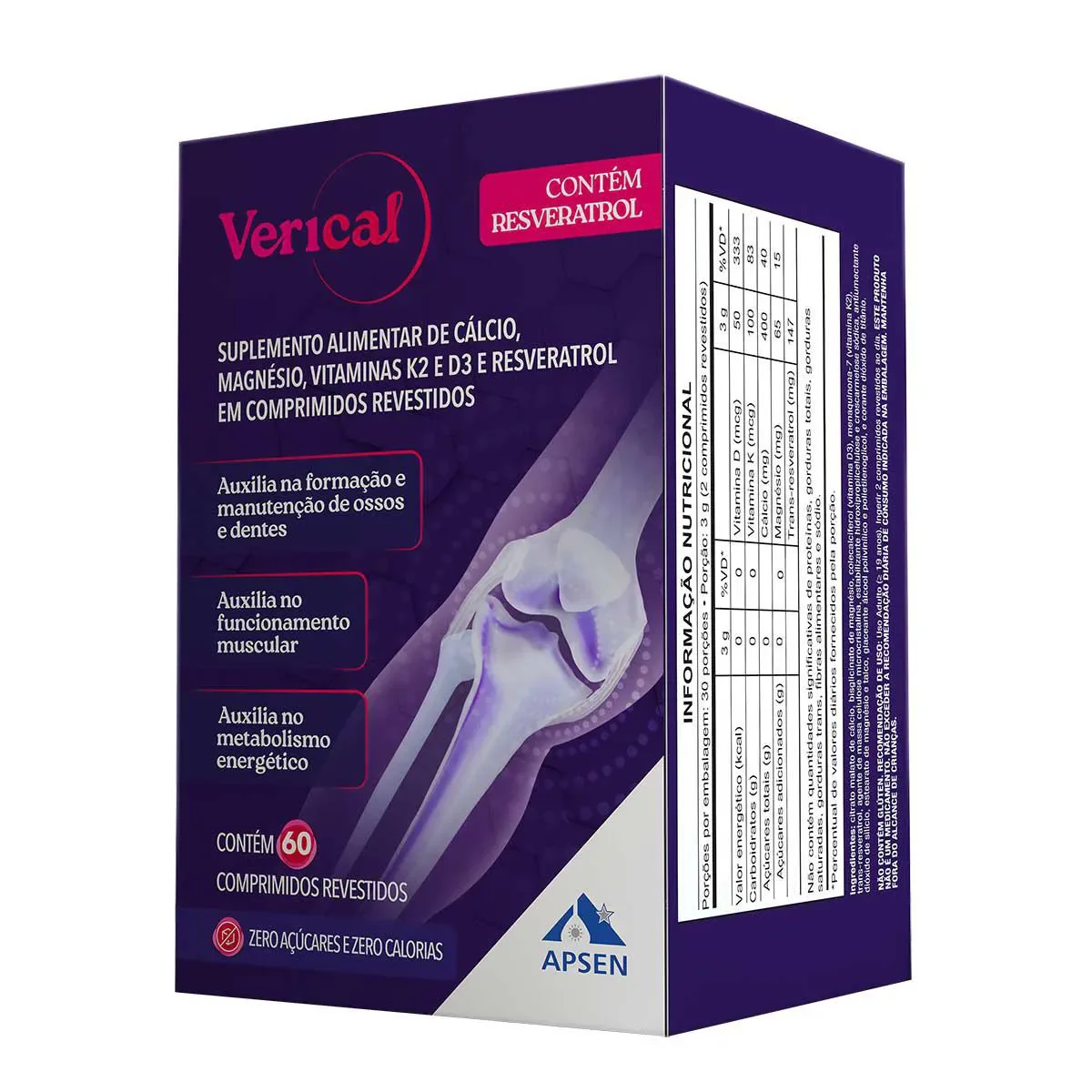 Polivitamínico Verical 60 comprimidos - imagem 1