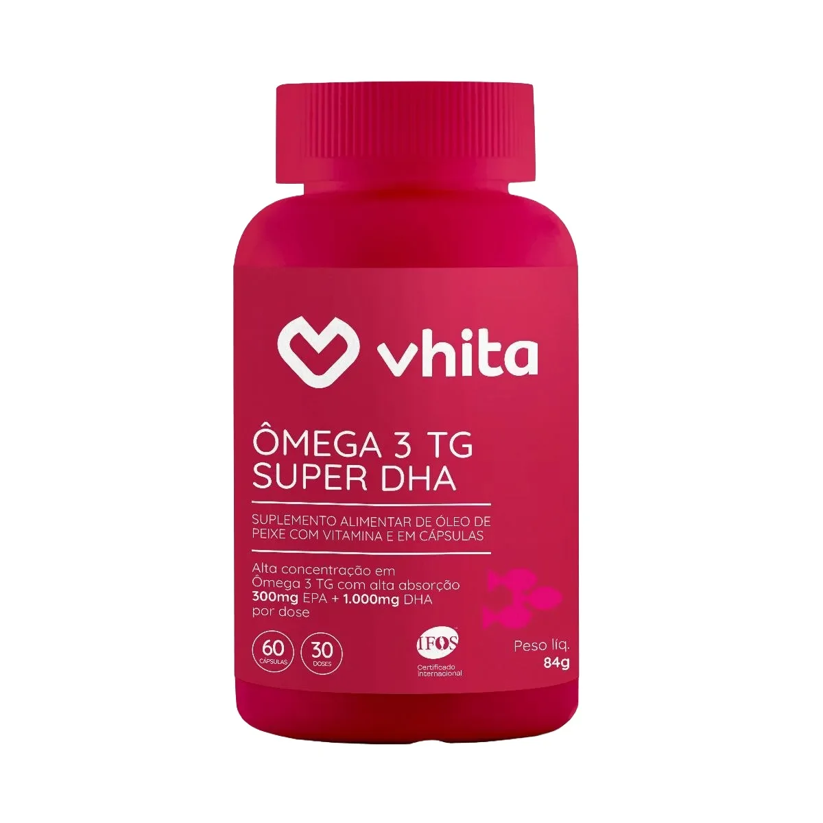 Ômega 3 TG Super DHA Vhita 1000mg 60 Capsulas - imagem 1