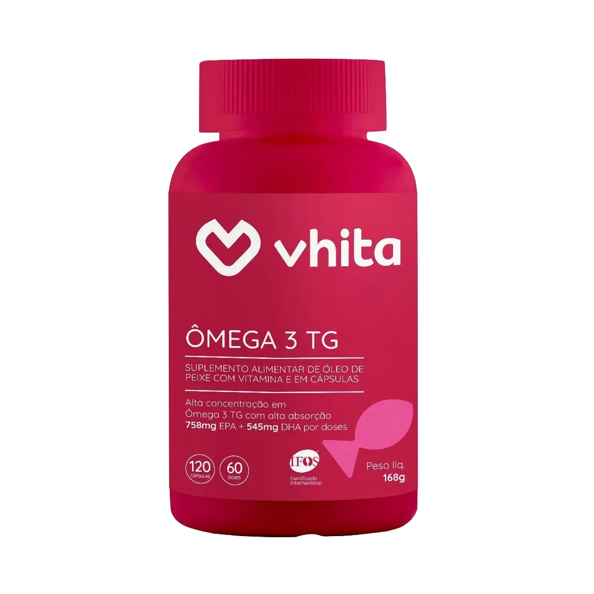 Ômega 3 TG Vitha EPA DHA Vitamina E 120 cápsulas - imagem 1