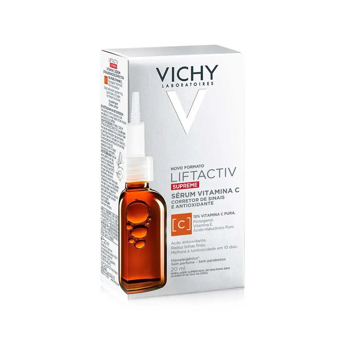 Sérum Facial Vitamina C Vichy Liftactiv Supreme Corretor de Sinais e Antioxidante Luminosidade e Antirrugas 20ml - imagem 1