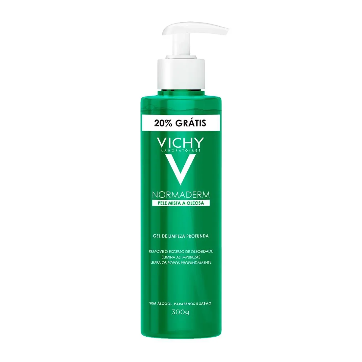 Gel de Limpeza Facial Vichy Normaderm Pele Mista a Oleosa 300g - imagem 1