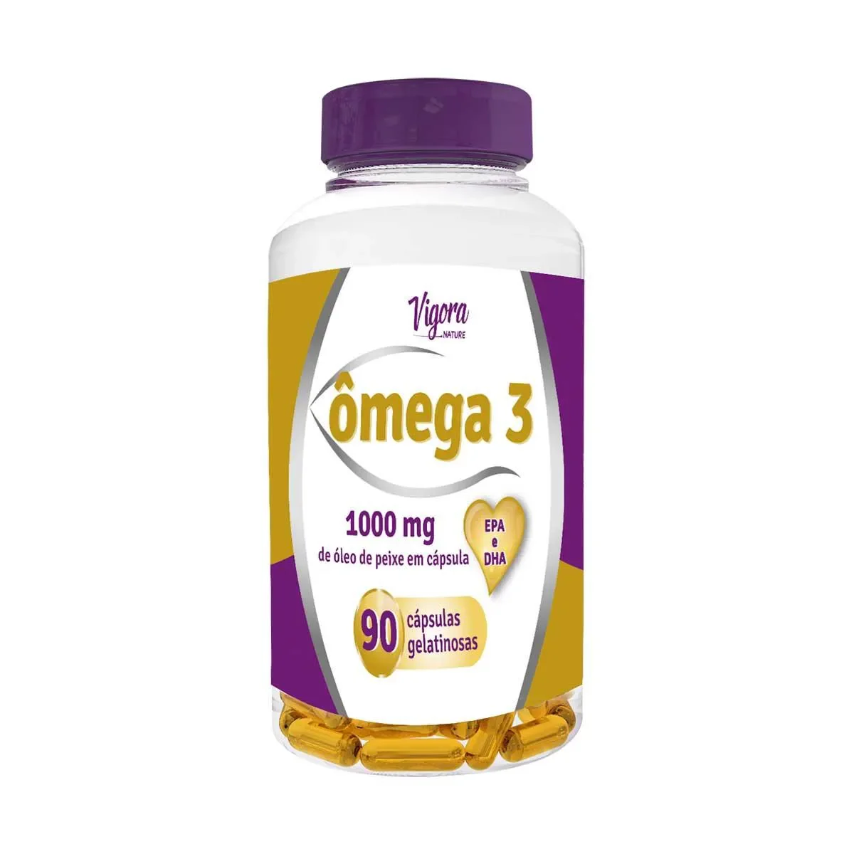 Ômega 3 Vigora Nature com 90 Cápsulas - imagem 1