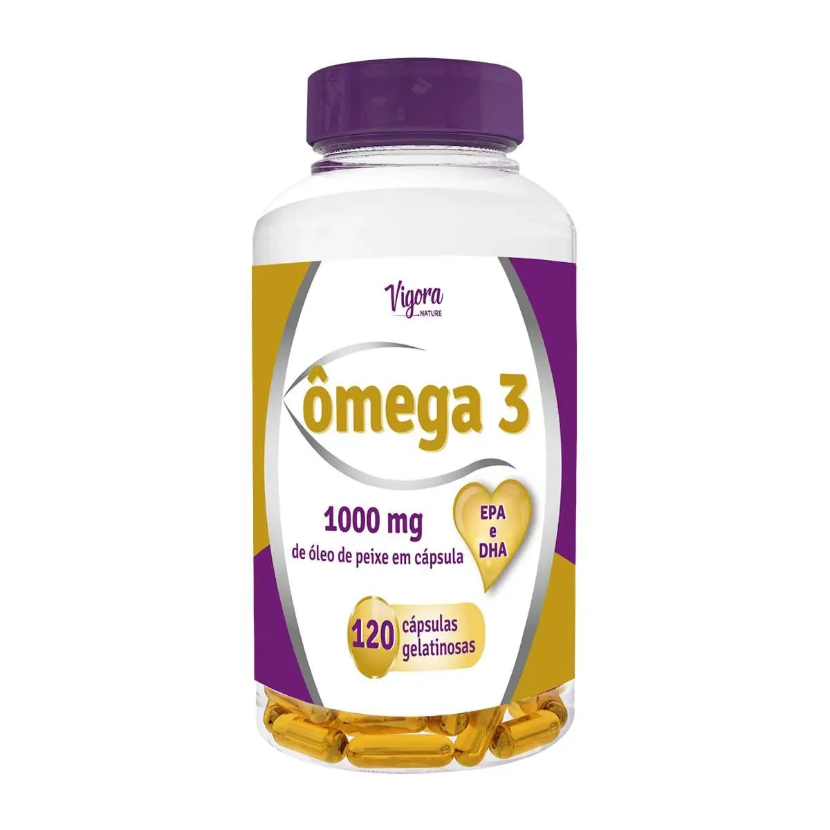 Ômega 3 Vigora Nature com 120 Cápsulas - imagem 1