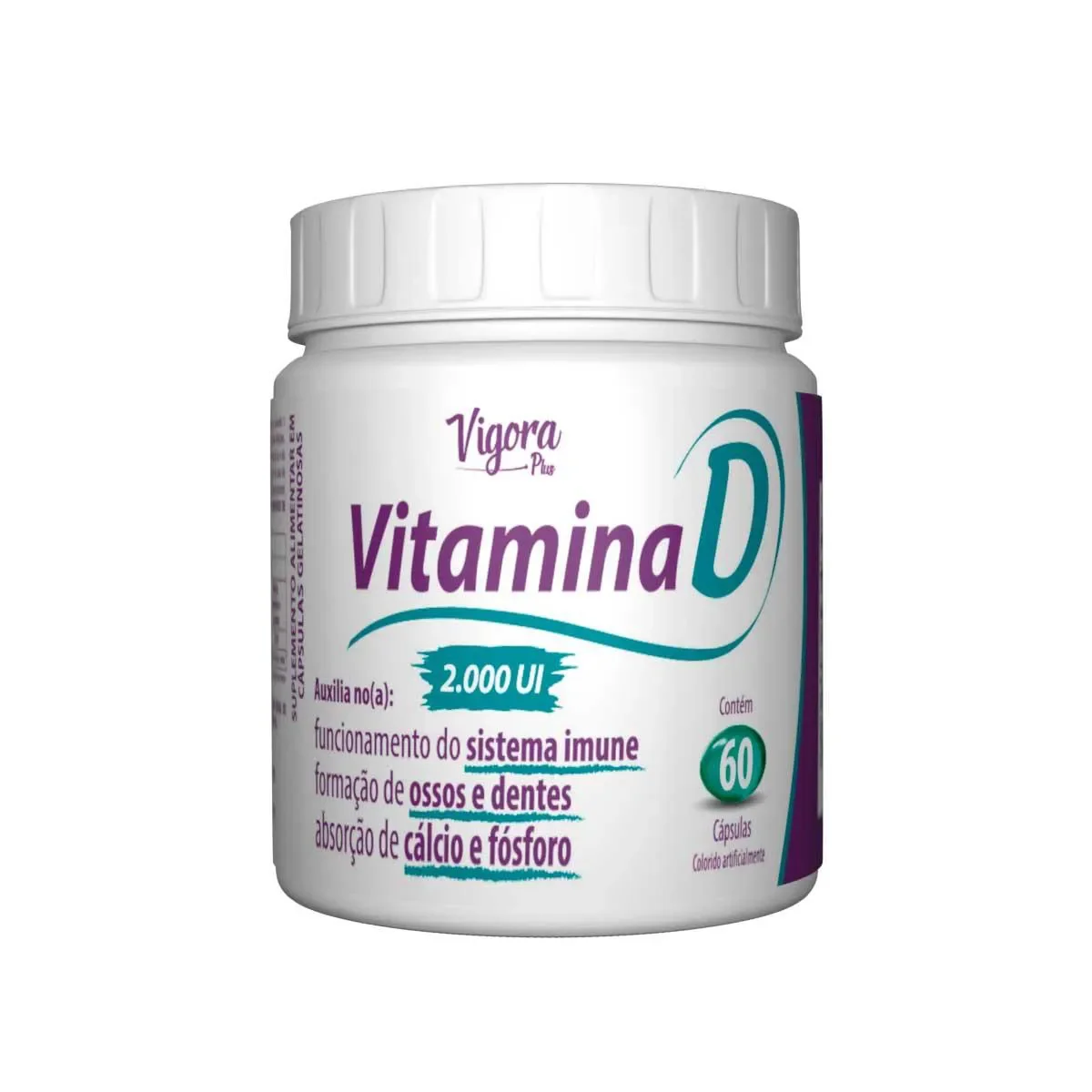 Vitamina D 2.000UI Vigora Plus 60 cápsulas - imagem 1