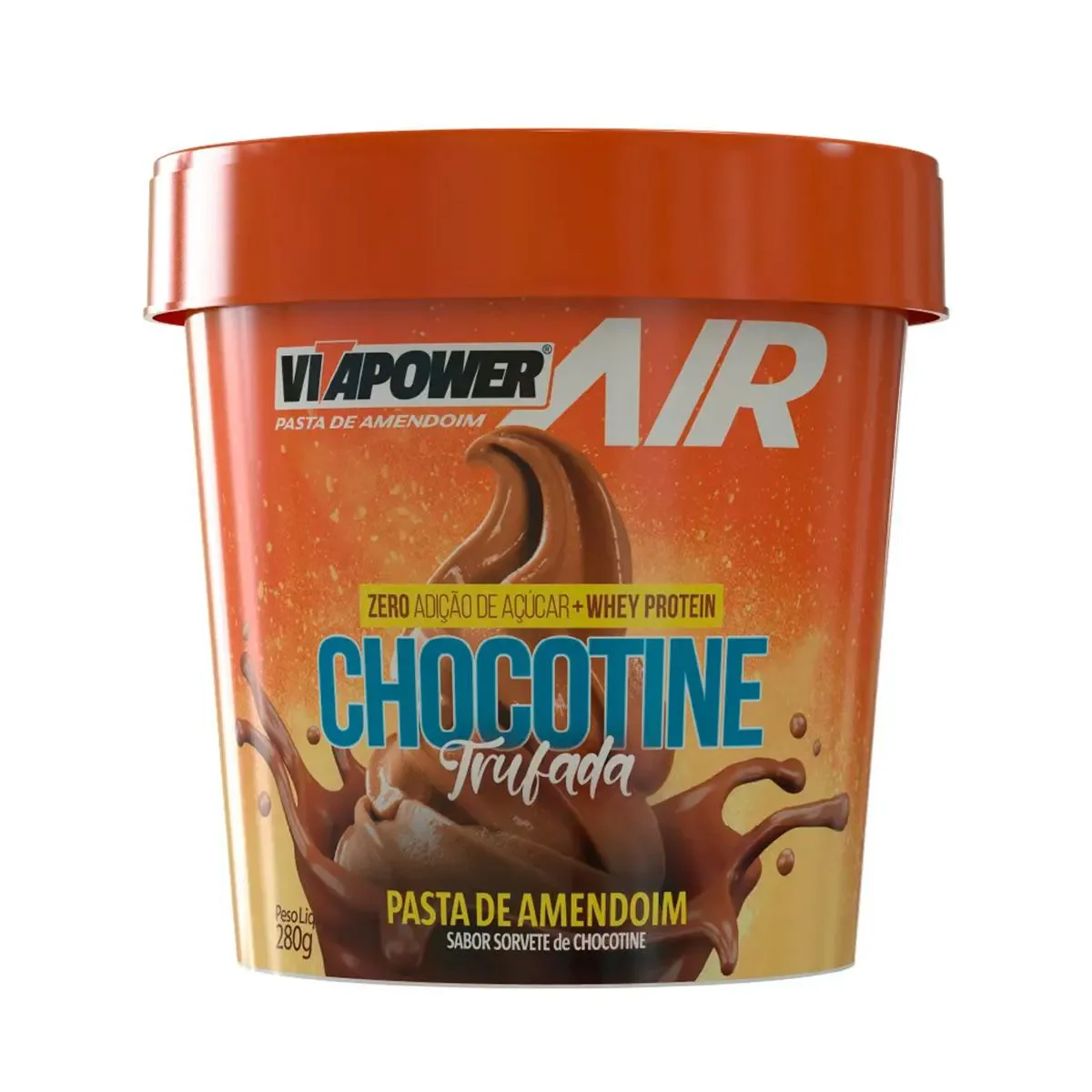Pasta de Amendoim com Whey Protein Vitapower Air 280g - imagem 1