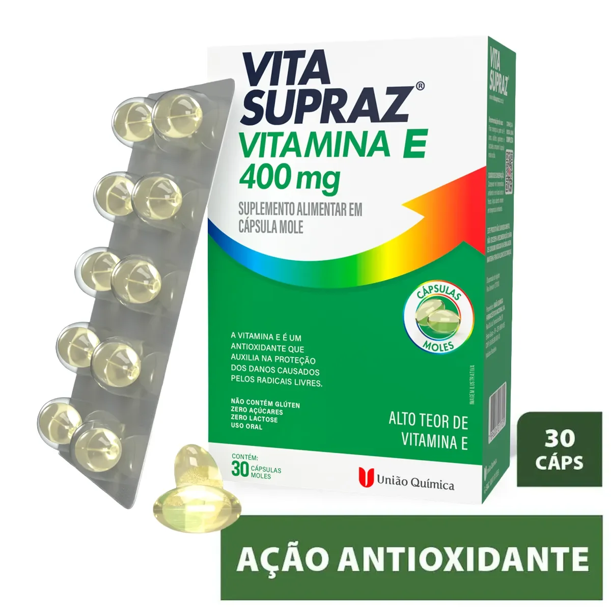 Vitamina E Vita SuprAZ 30 cápsulas - imagem 1
