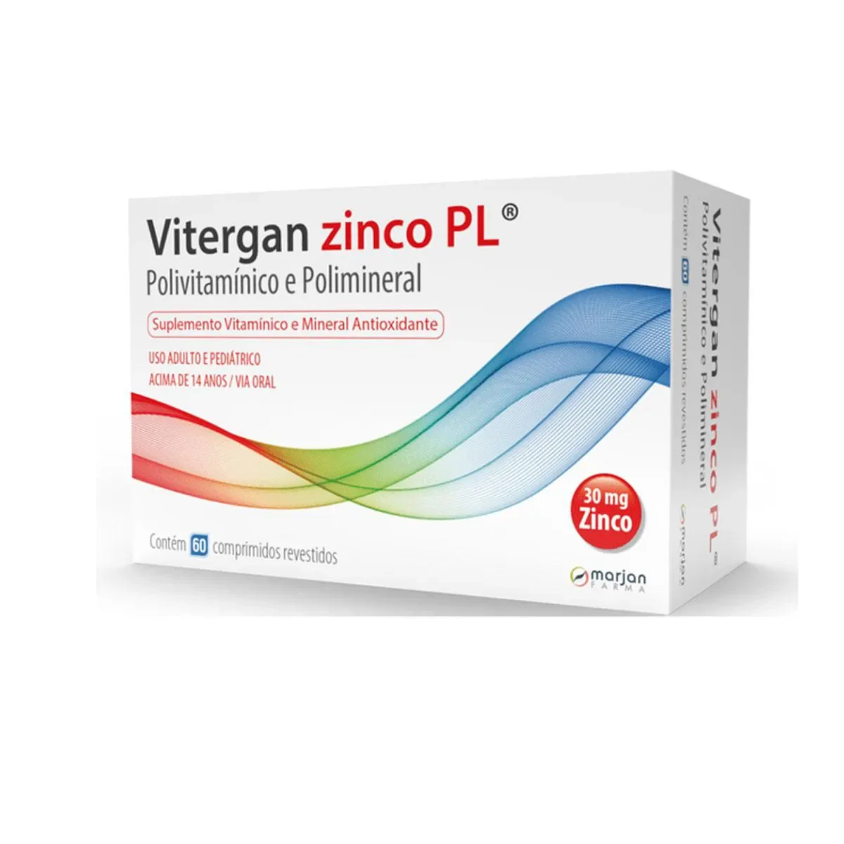 Polivitamínico Zinco Pl 60 comprimidos - imagem 1