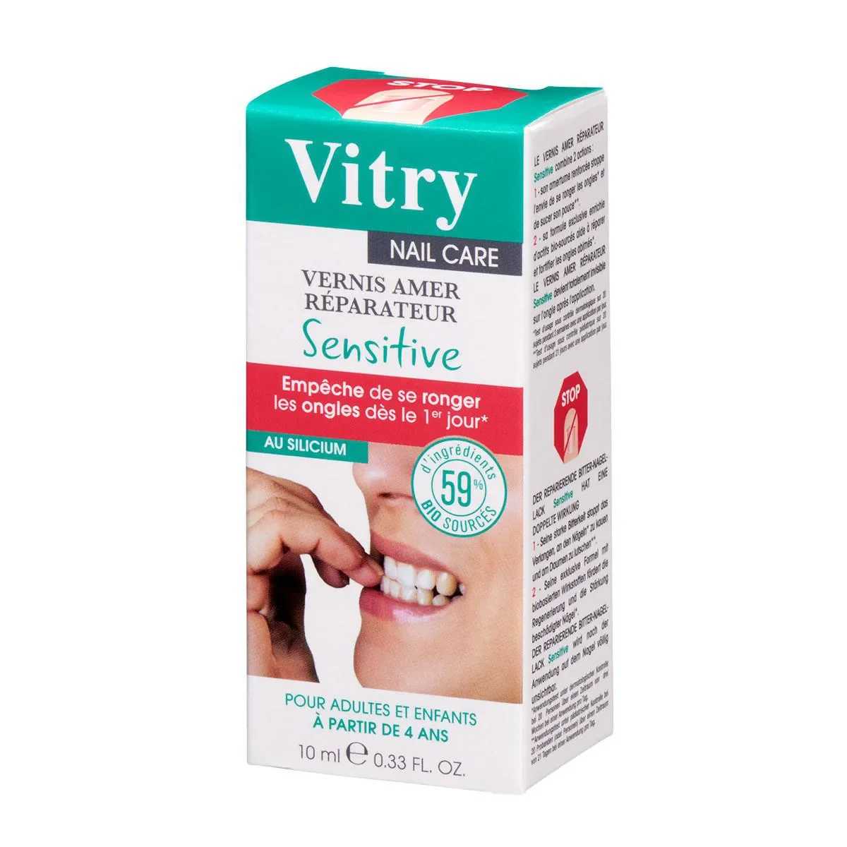 Esmalte Base Amargo Reparador Sensitive Vitry 10 ml - imagem 1