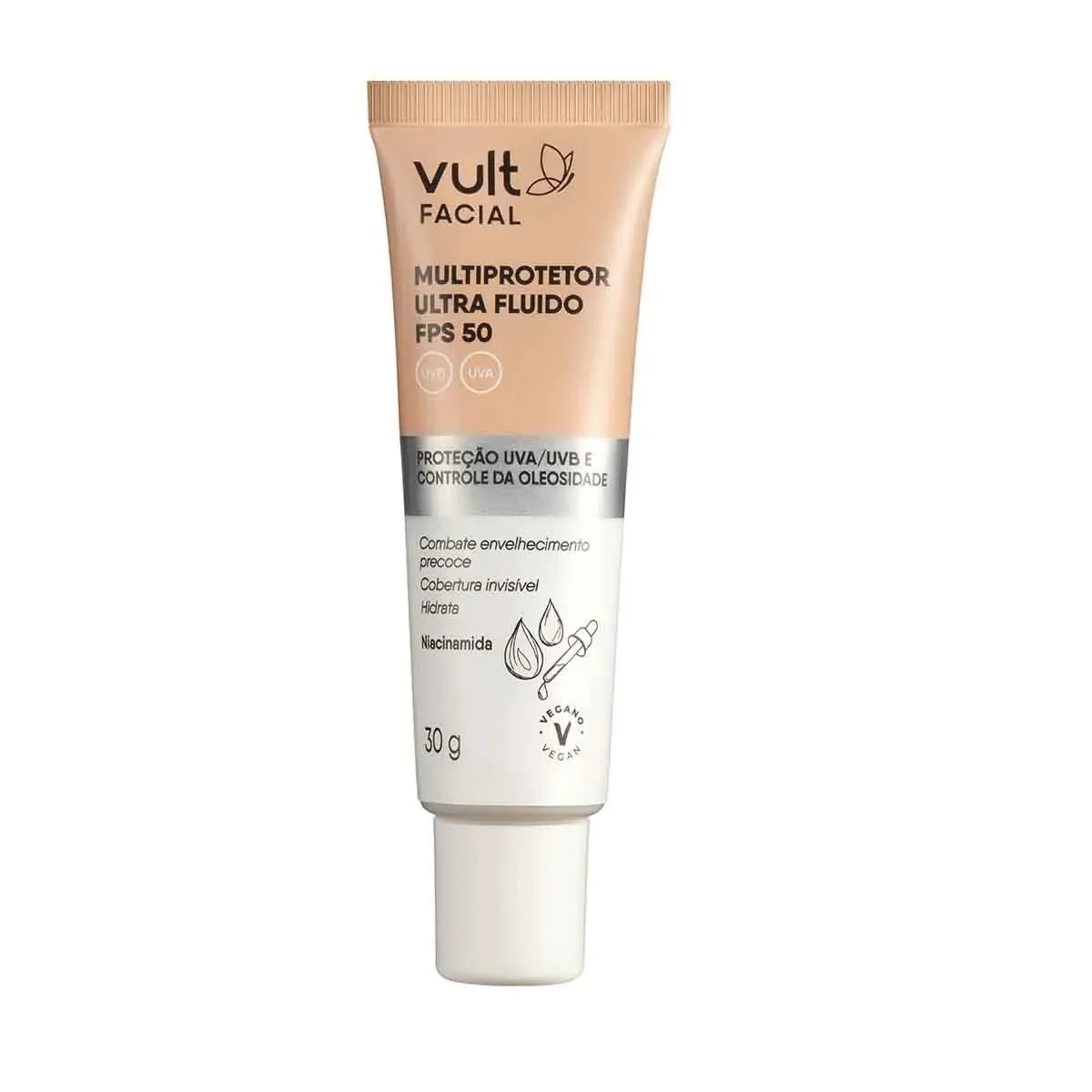 Multiprotetor Ultra Fluido Vult Facial FPS 50 30g - imagem 1