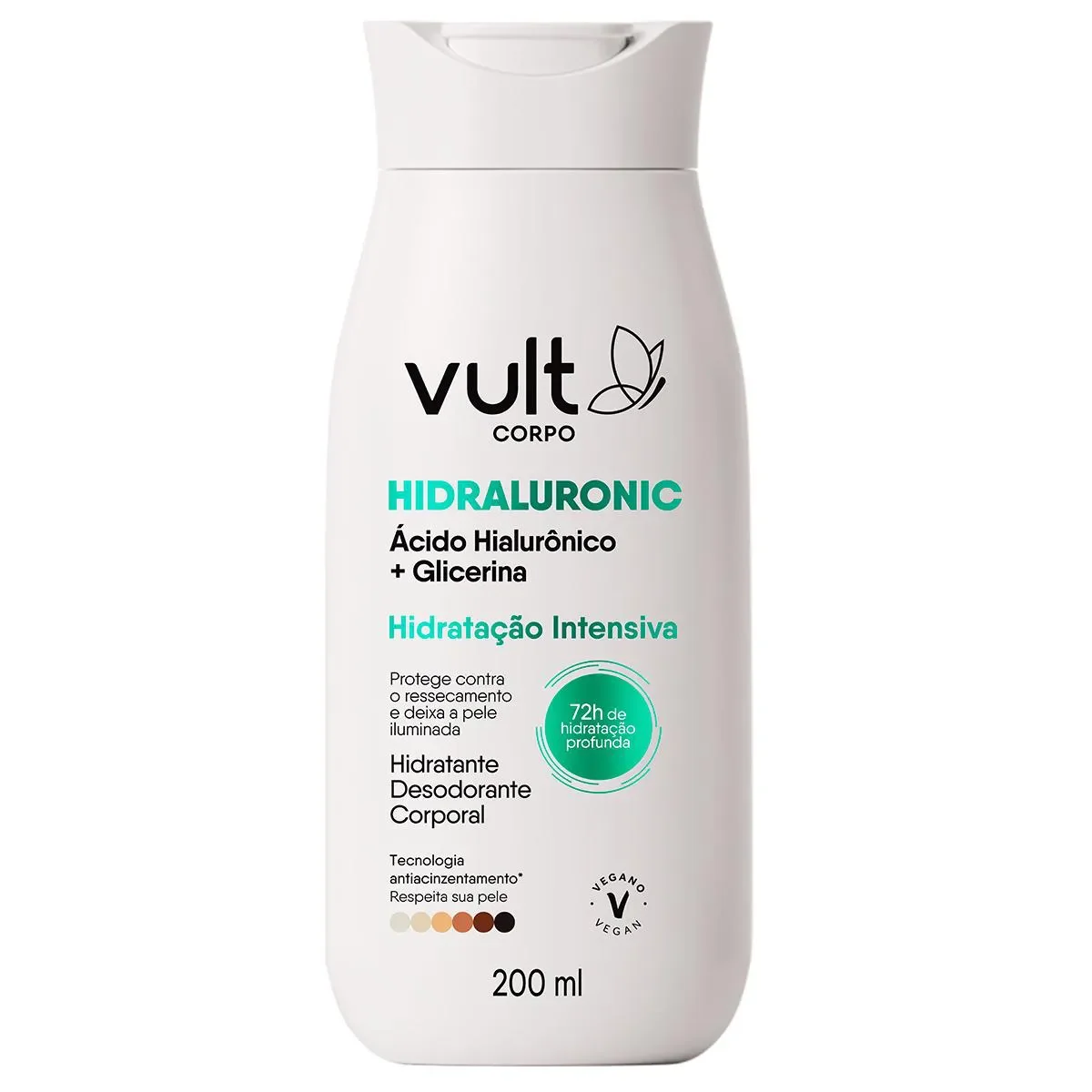 Hidratante Desodorante Corporal Vult Corpo Hidraluronic Glicerina - imagem 1