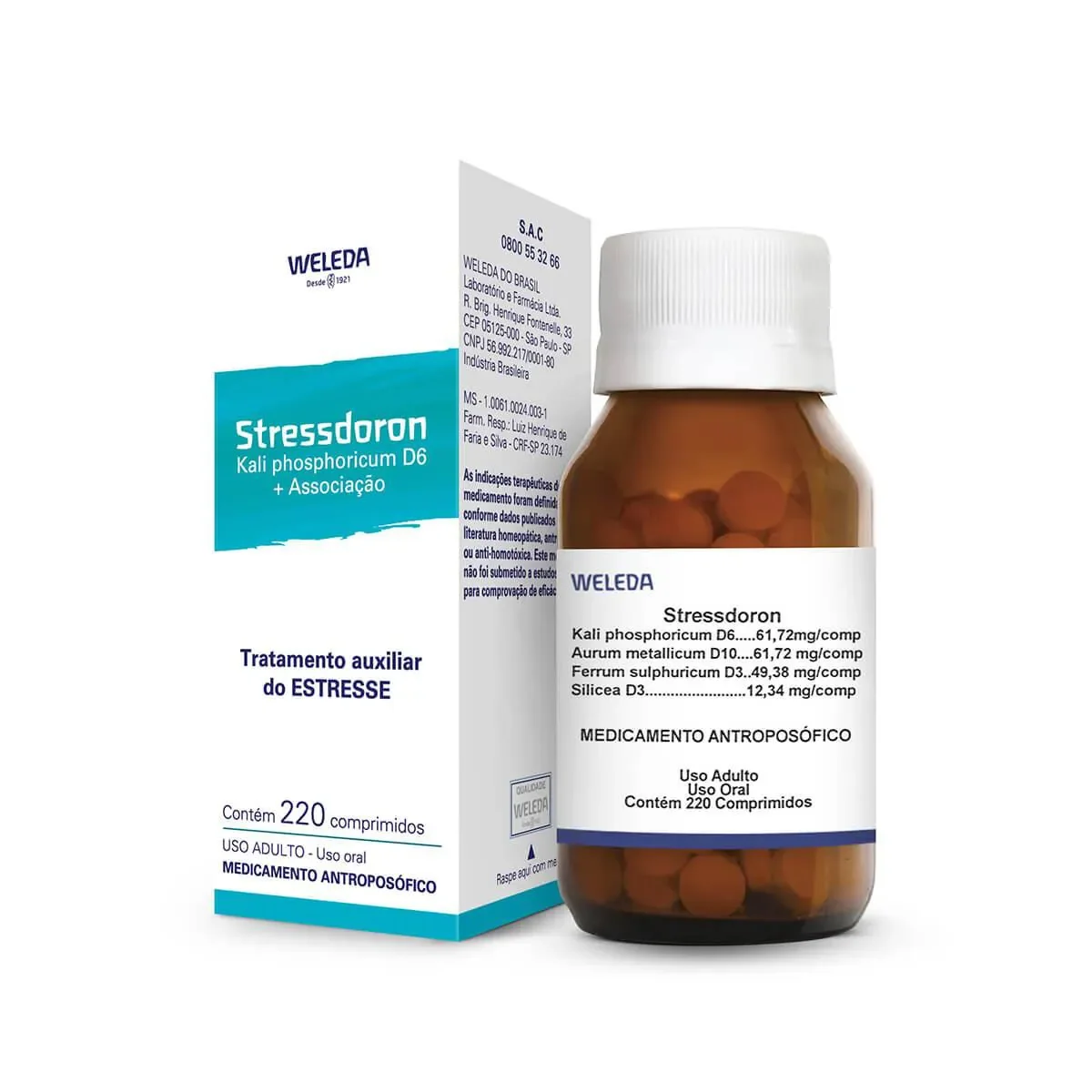 Stressdoron Weleda com 220 comprimidos - imagem 1