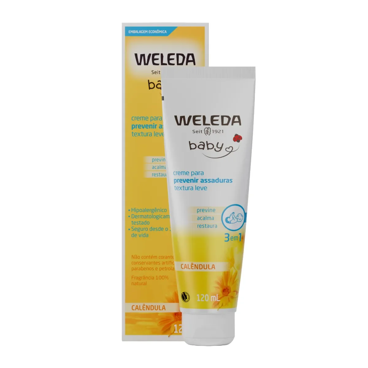 Creme para Assaduras Baby Weleda Calêndula 3 em 120ml - imagem 1