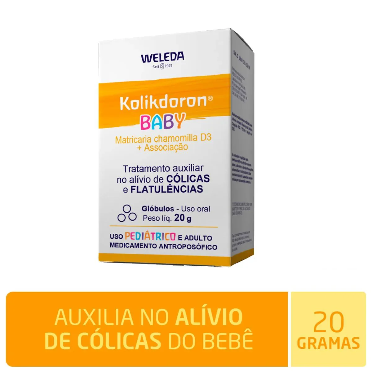 Kolikdoron Baby Welleda Glóbulos 20g - imagem 1