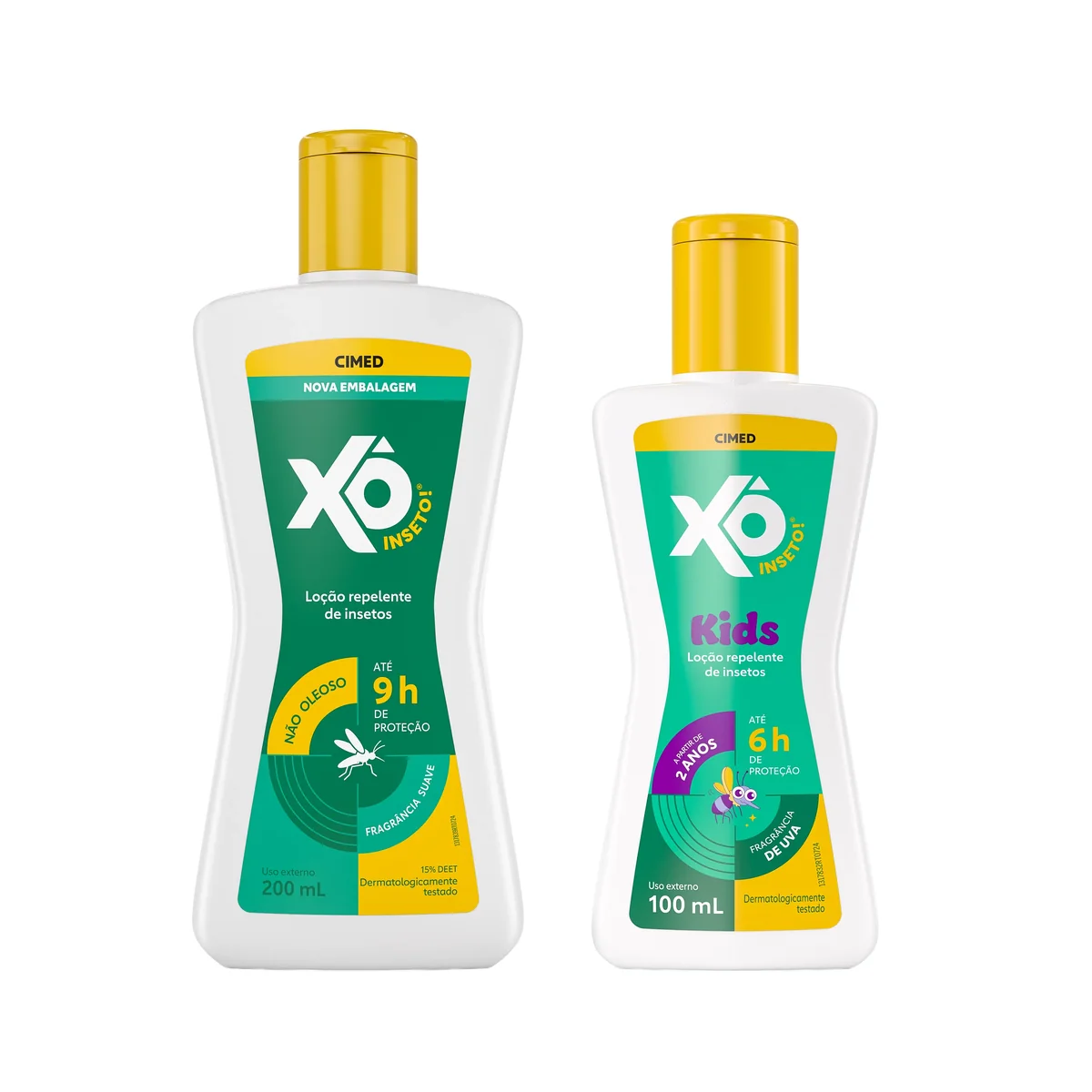 Kit Xô Inseto Repelente de Insetos Loção 200ml + Repelente Infantil Kids Loção Deet 100ml - imagem 1