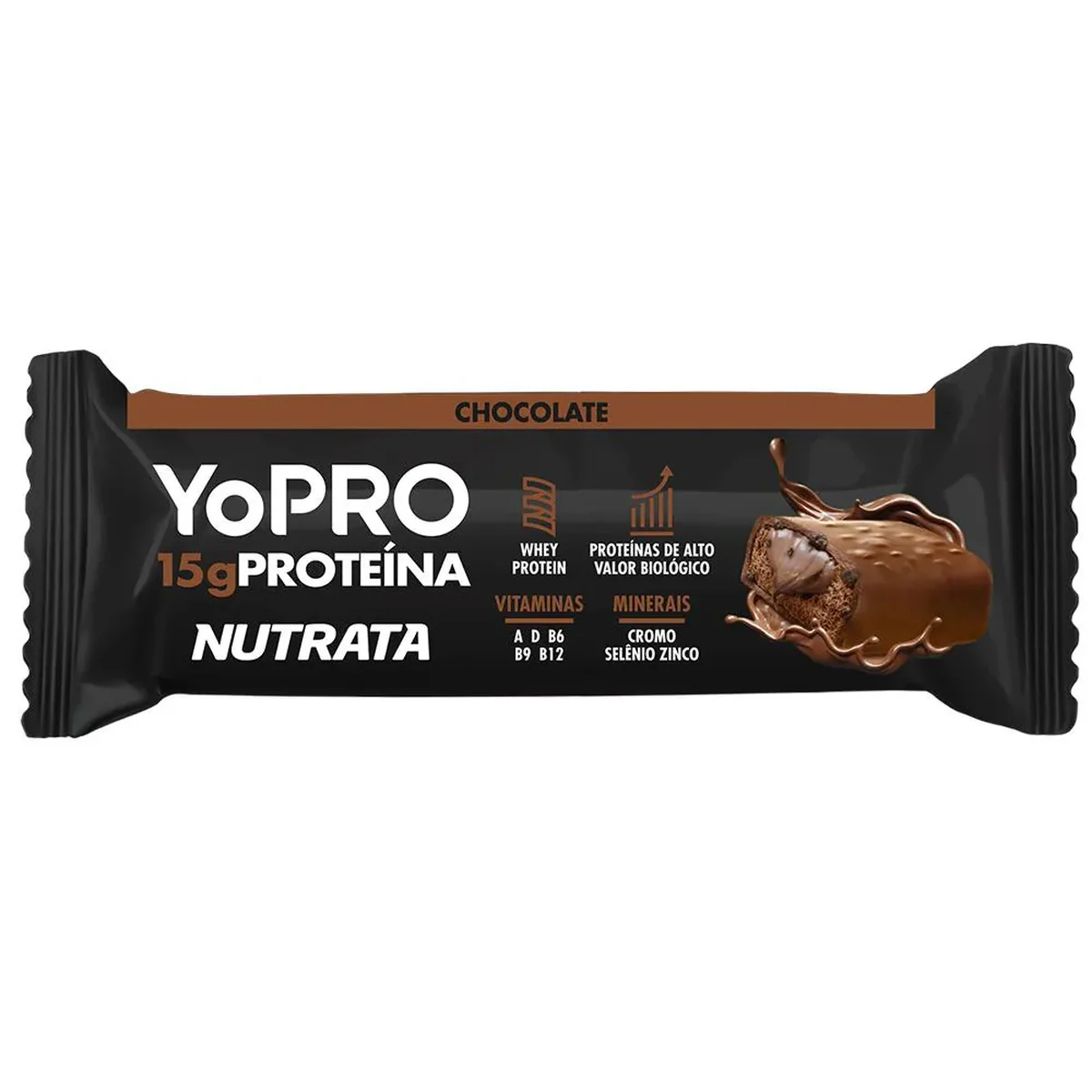 Barra de Proteína Nutrata Yopro Chocolate 55g - imagem 1