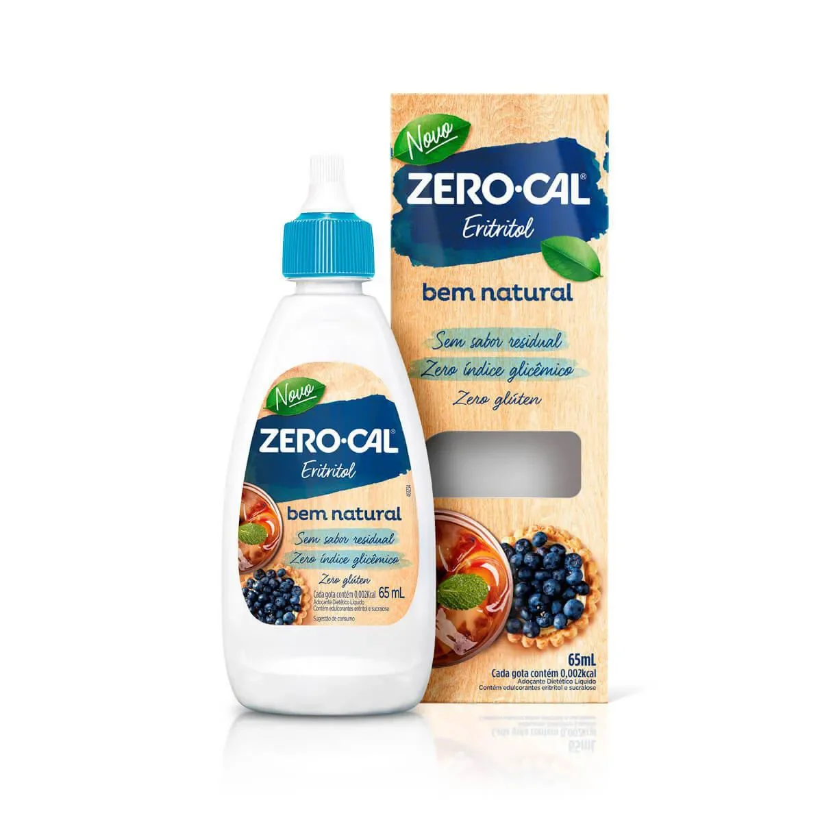 Adoçante Zero-Cal Eritritol Líquido 65ml - imagem 1