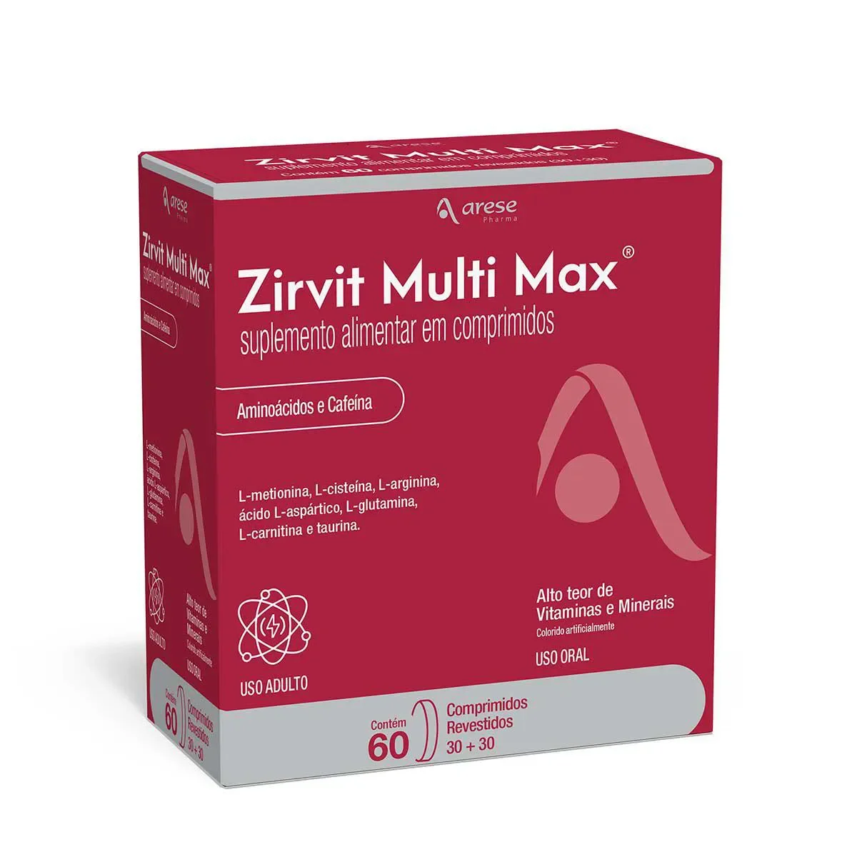 Polivitamínico Zirvit Multi Max 60 comprimidos - imagem 1